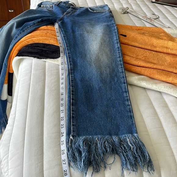 MSGM ITALIAN DESIGNER JEANS FRINGED HEM - Picture 8 of 9
